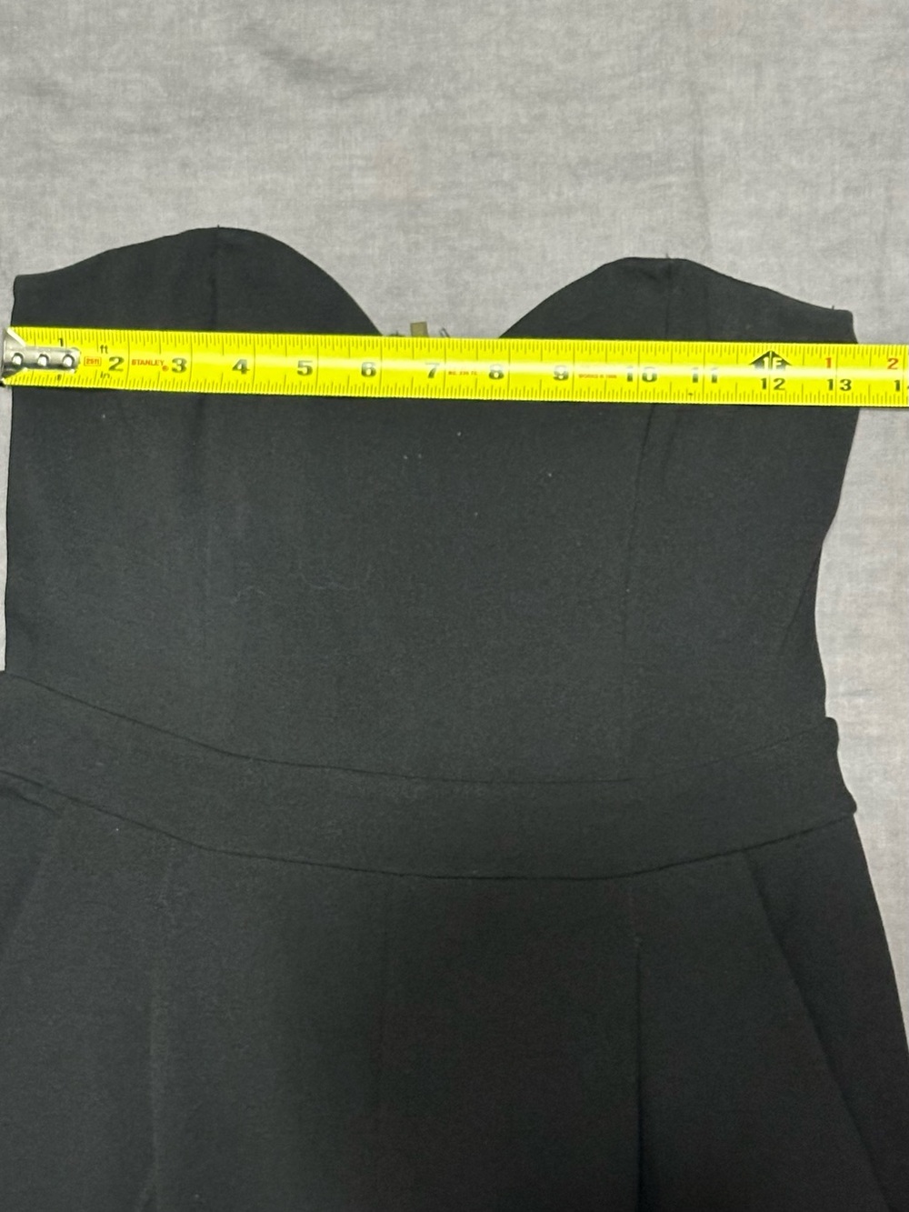 Express Strapless Black Sweetheart Jumpsuit - Picture 5 of 7